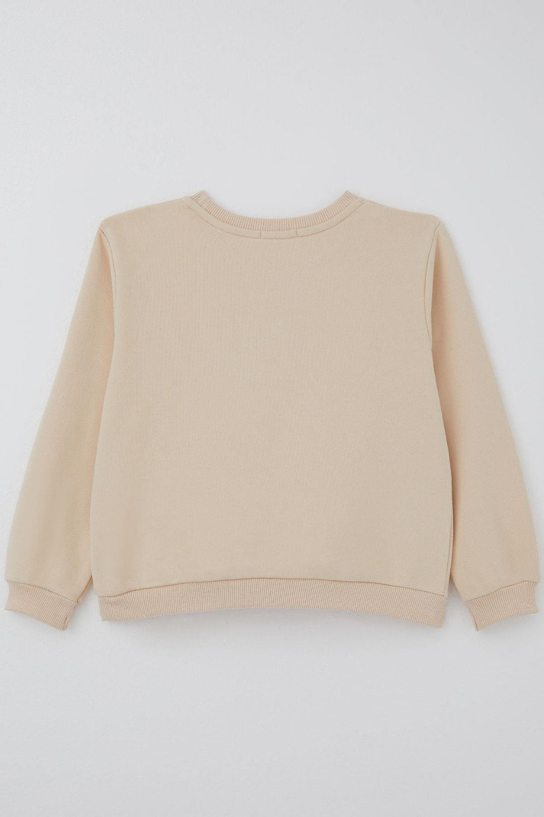 BRE Breeze Kız Çocuk Sweatshirt Leopar Fiyonk Aksesuarlı 5-9 Yaş, Krem - Netishyn