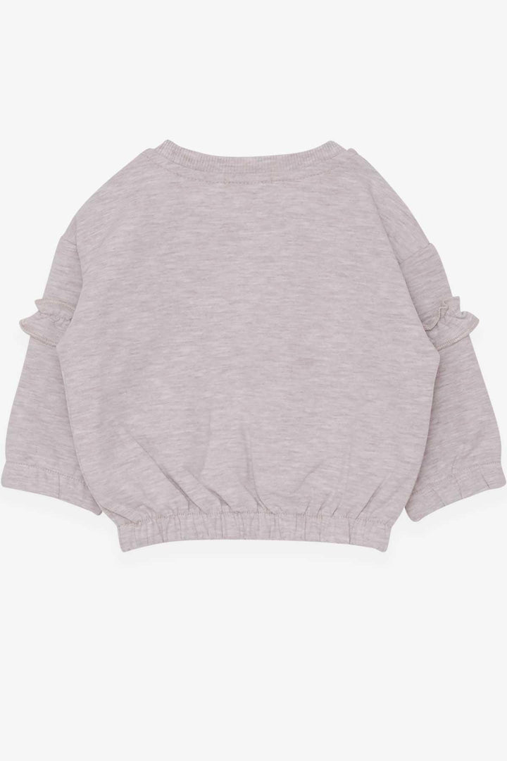 BRE Breeze Girl Child Sweatshirt School Themed 1-4 Years, Beige Melange - University