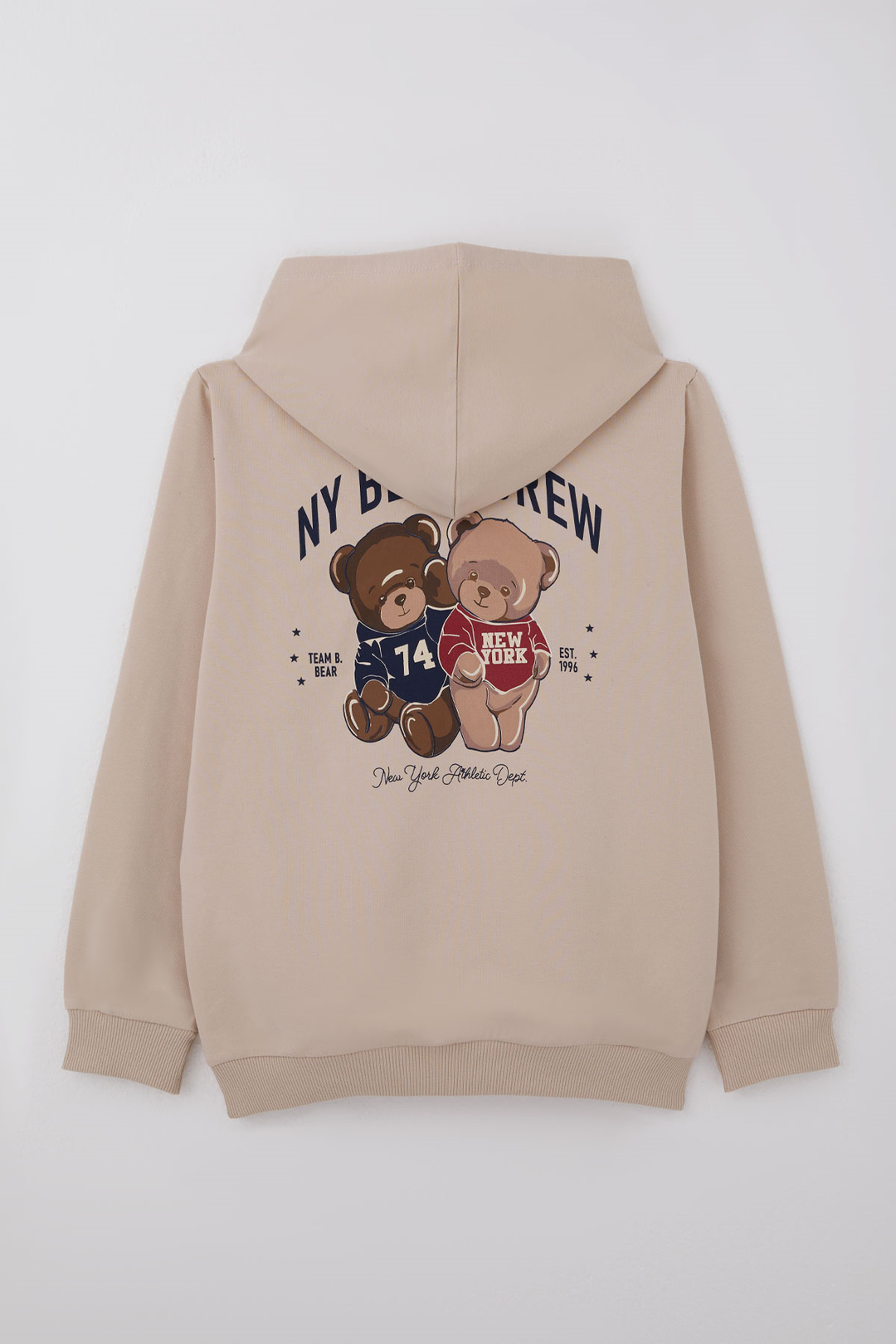 BRE Breeze Kız Çocuk Sweatshirt Sevimli Ayıcıkcıklar Baskılı Sırt Baskı Detaylı 84 Yaş , Bej - Kennewick