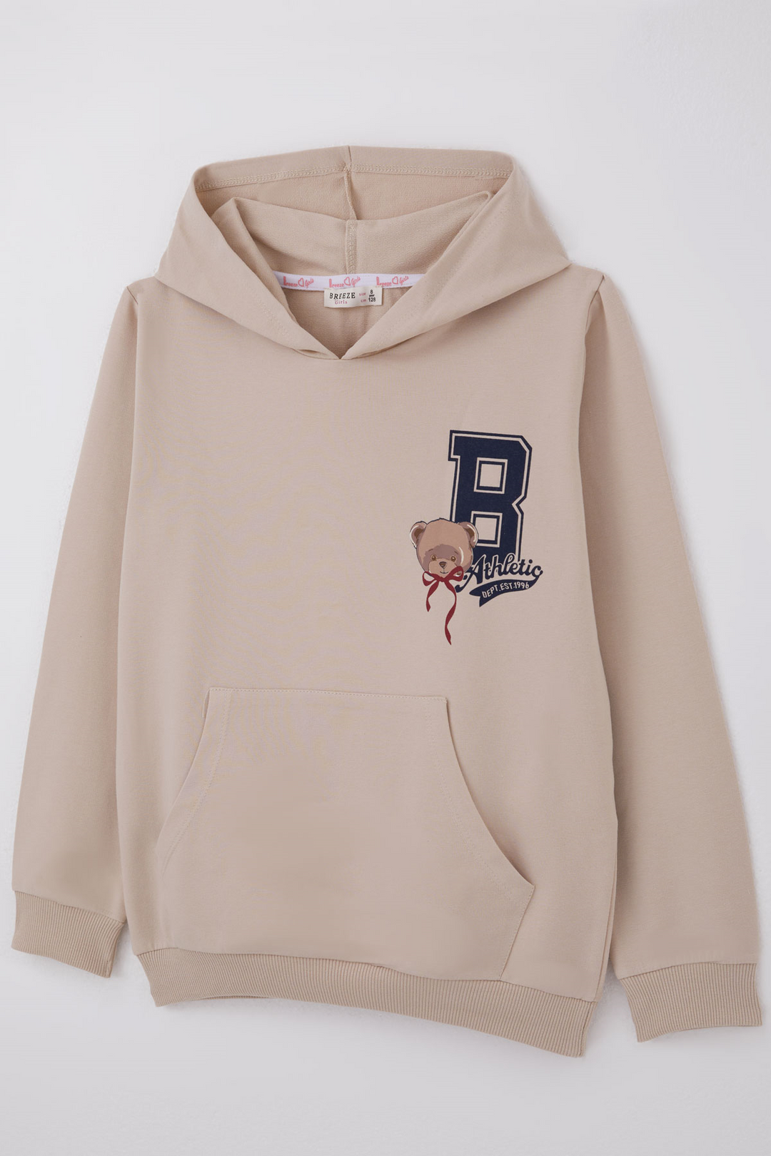 BRE Breeze Kız Çocuk Sweatshirt Sevimli Ayıcıkcıklar Baskılı Sırt Baskı Detaylı 84 Yaş , Bej - Kennewick