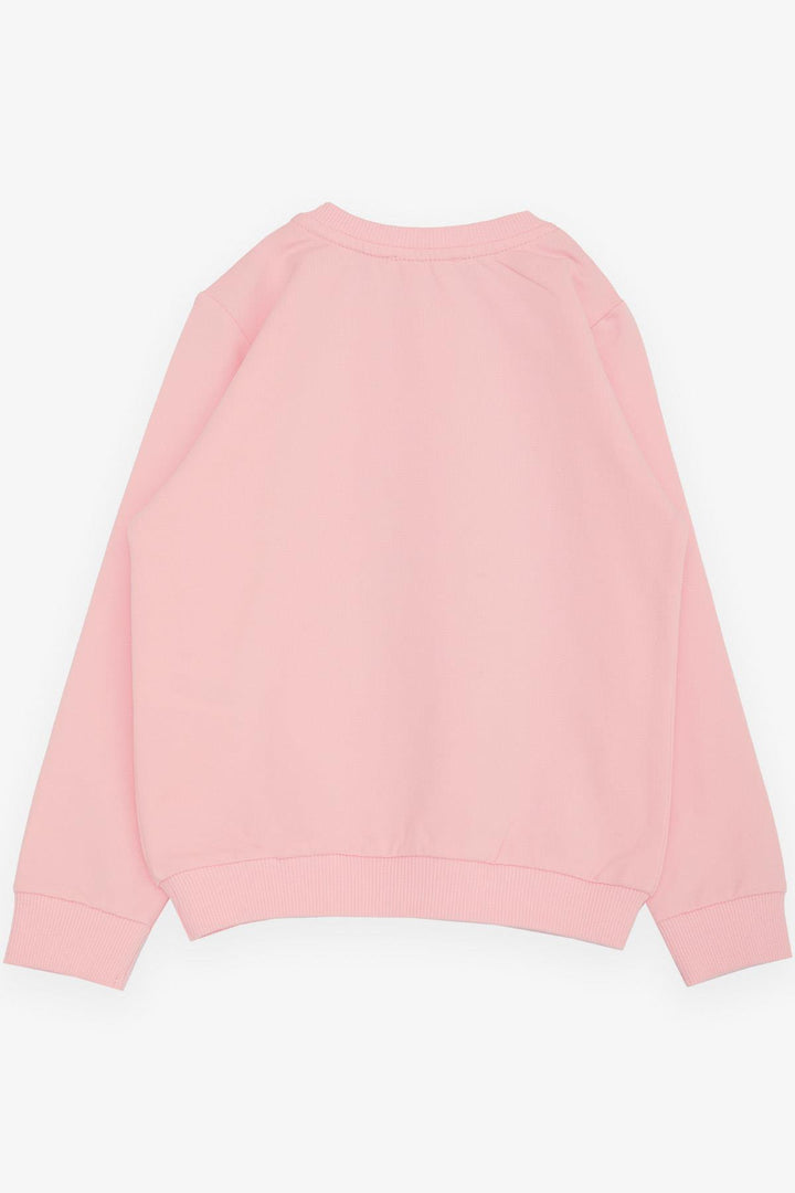BRE Breeze Girl Child Sweatshirt Cute Glittery Bunny Printed 1.5-5 Years, Pink - Camden