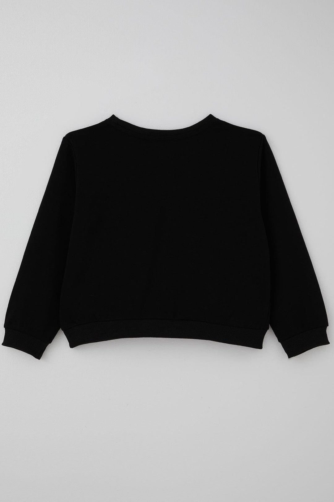 BRE Breeze Girl's Sweatshirt with Stone Heart Print, 72 Years, Black - Merthyr Tudful