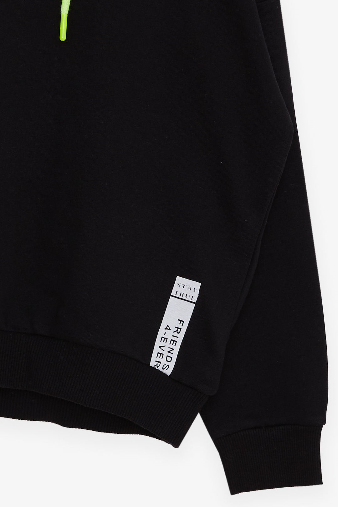 BRE Breeze Girl's Sweatshirt with Printed Text, 94 Years, Black - Clarington