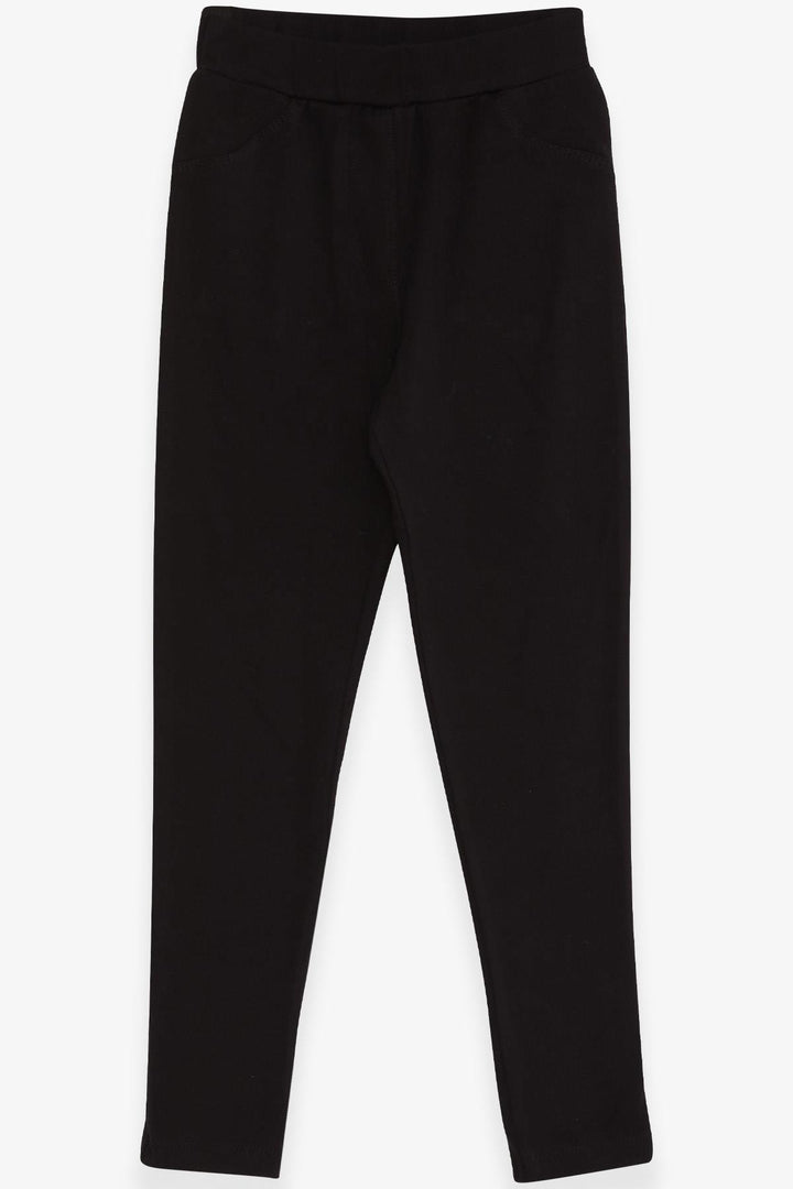 BRE Breeze Girl's Leggings with Back Pockets, 84 Years, Black - Kardítsa