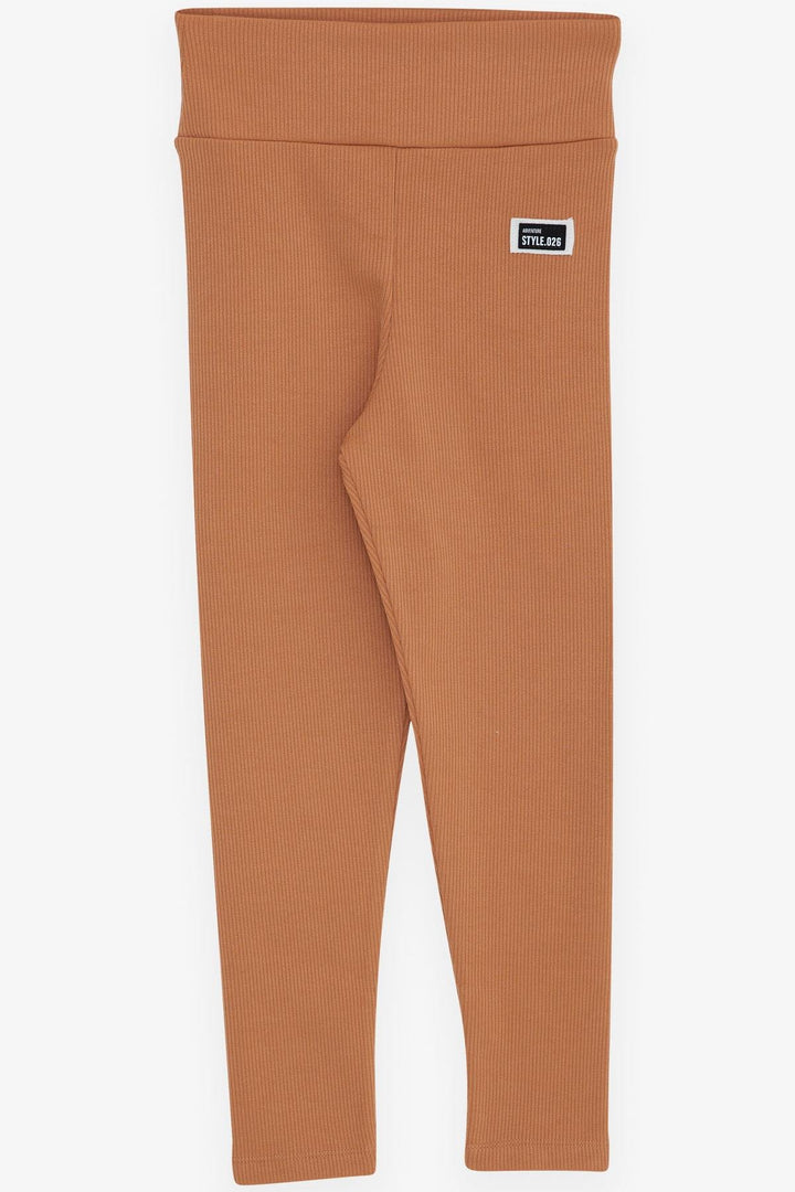 BRE Breeze Girl's Leggings with Arm Detail, 84 Years, Brown - Senigallia