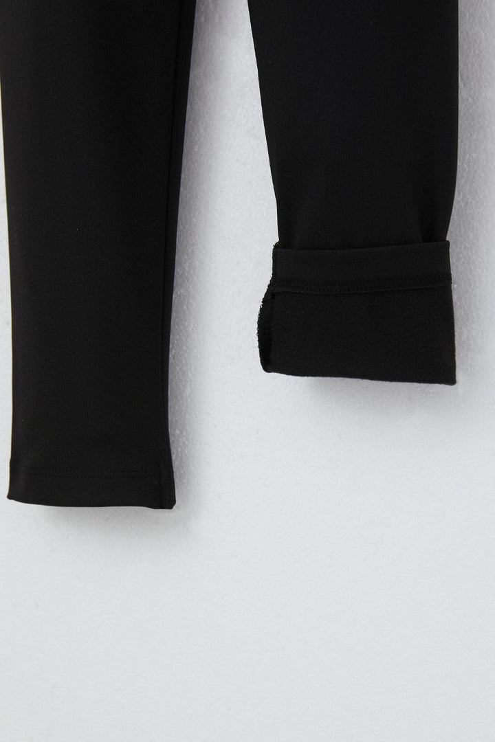 BRE Breeze Girl's Leggings Basic Slim Fit 84 Years, Black - Saint-Malo