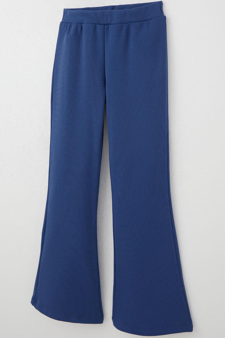 BRE Breeze Girl's Leggings Basic Spanish Hem 4-8 Years, Indigo - Northcote