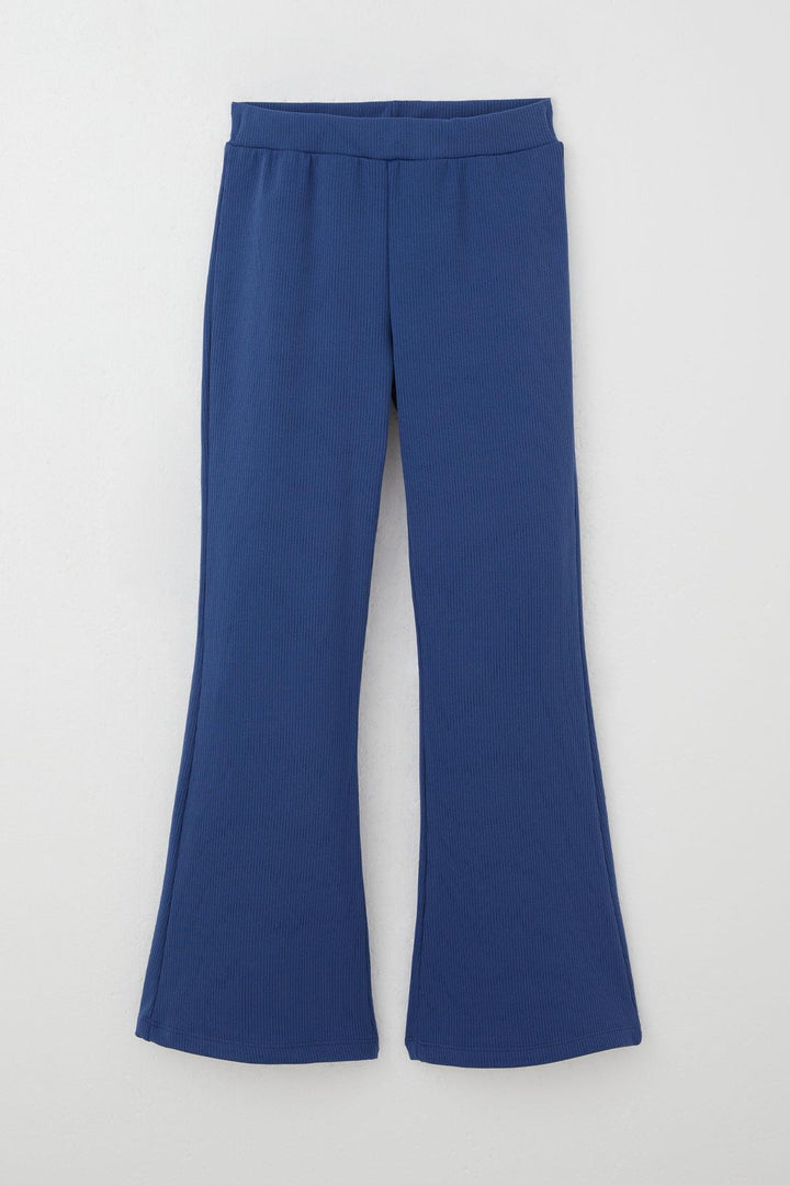 BRE Breeze Girl's Leggings Basic Spanish Hem 4-8 Years, Indigo - Northcote