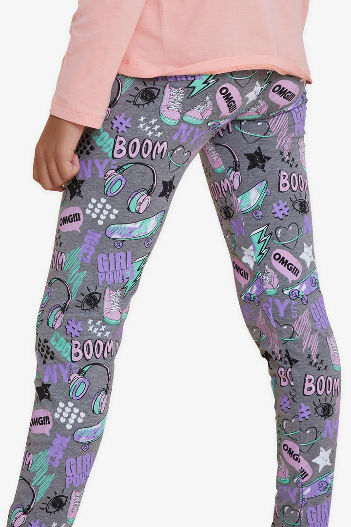 BRE Breeze Girl Leggings Crazy Girl تحت عنوان 94 عامًا، مزيج رمادي - Garges-lès-Gonesse