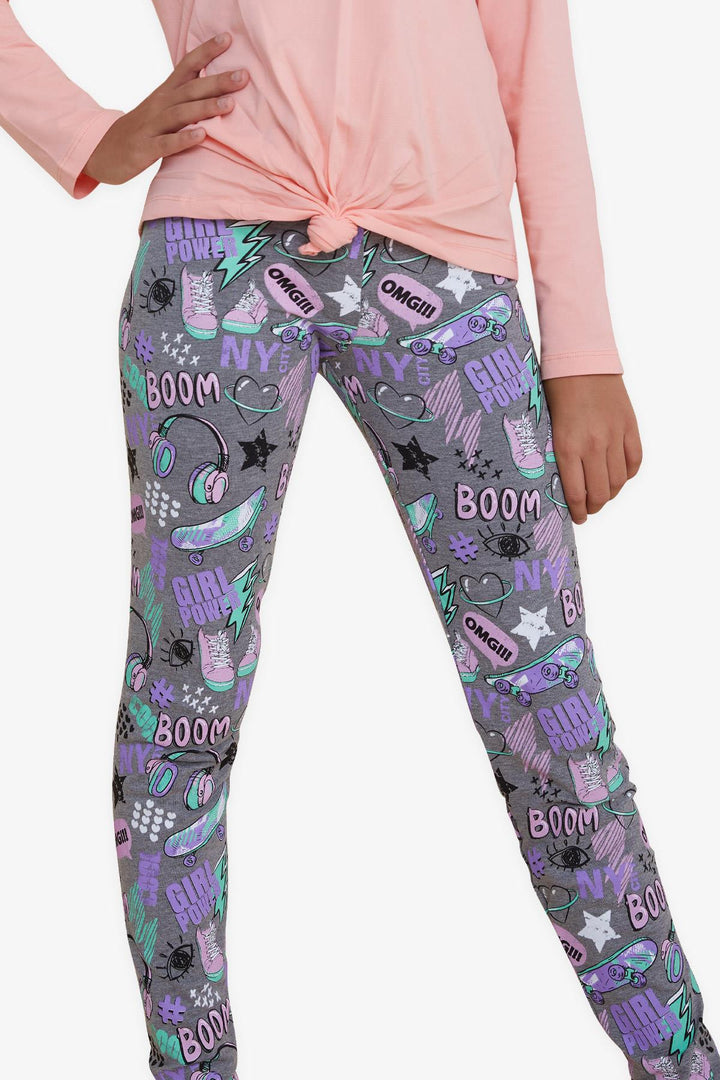 BRE Breeze Girl Leggings Crazy Girl تحت عنوان 94 عامًا، مزيج رمادي - Garges-lès-Gonesse