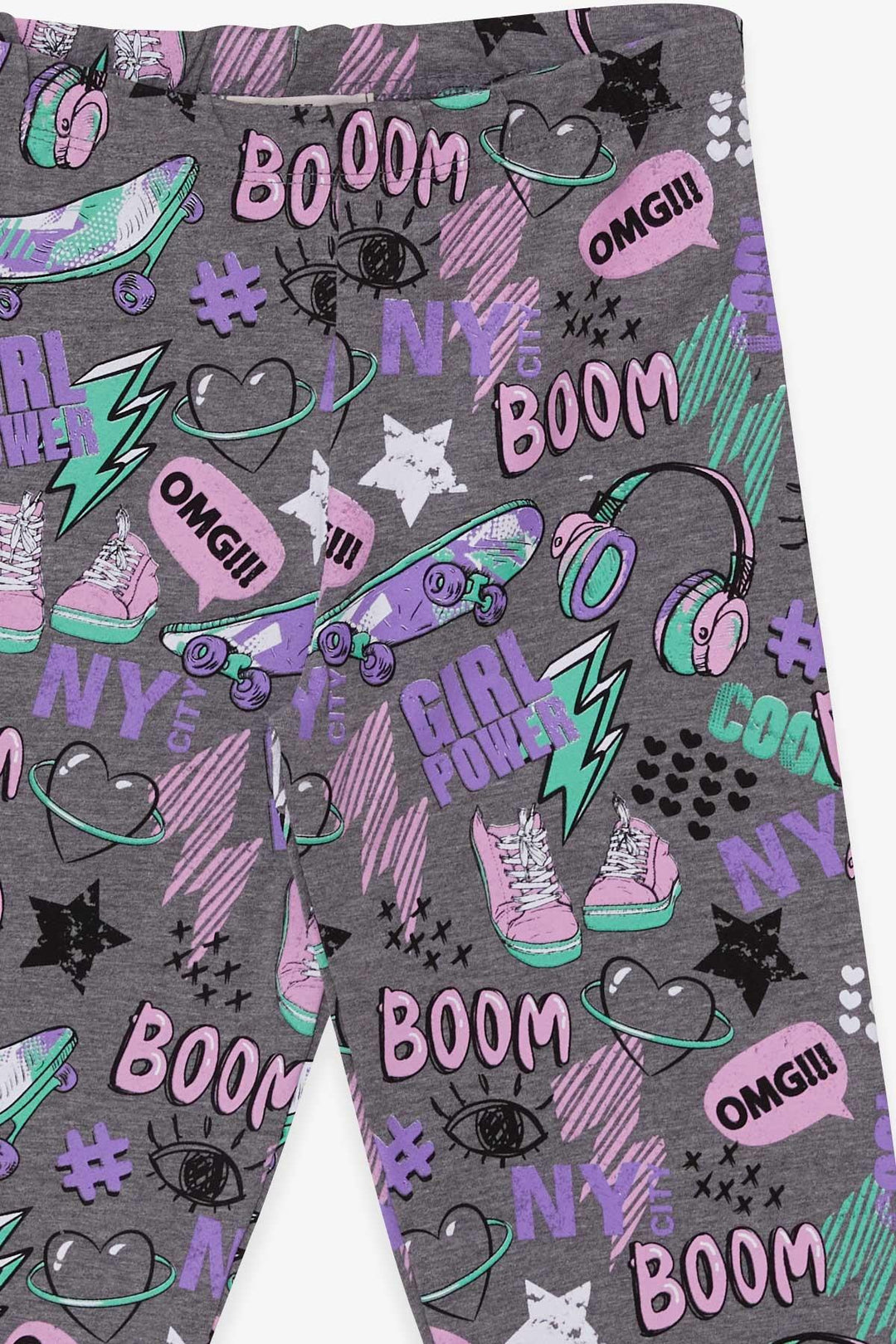 BRE Breeze Girl Leggings Crazy Girl تحت عنوان 94 عامًا، مزيج رمادي - Garges-lès-Gonesse