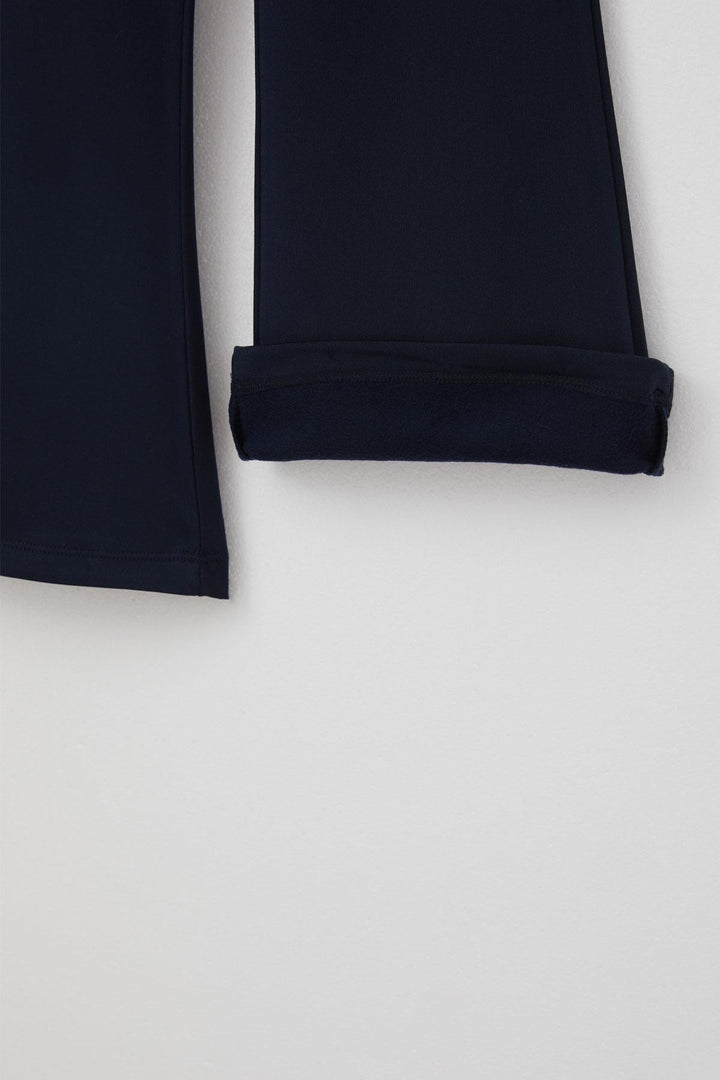 BRE Breeze Girl's Leggings Spanish Hem Basic 4-8 Years, Navy Blue - Roswell