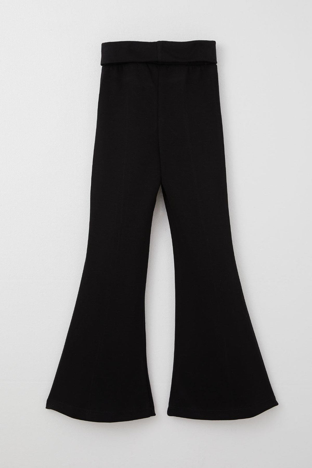 BRE Breeze Girl Leggings Spanish Hem Folding Waist Detailed 84 Years, Black - Bridgeport