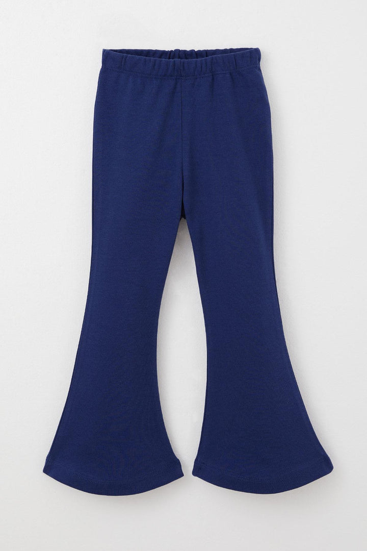 BRE Breeze Girl's Leggings Pants Spanish Style 2-6 Years, Navy Blue - Boca del Rio