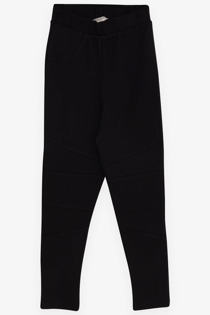 BRE Breeze Girl Leggings مخيط عالي الخصر 84 سنة، أسود - Turnhout