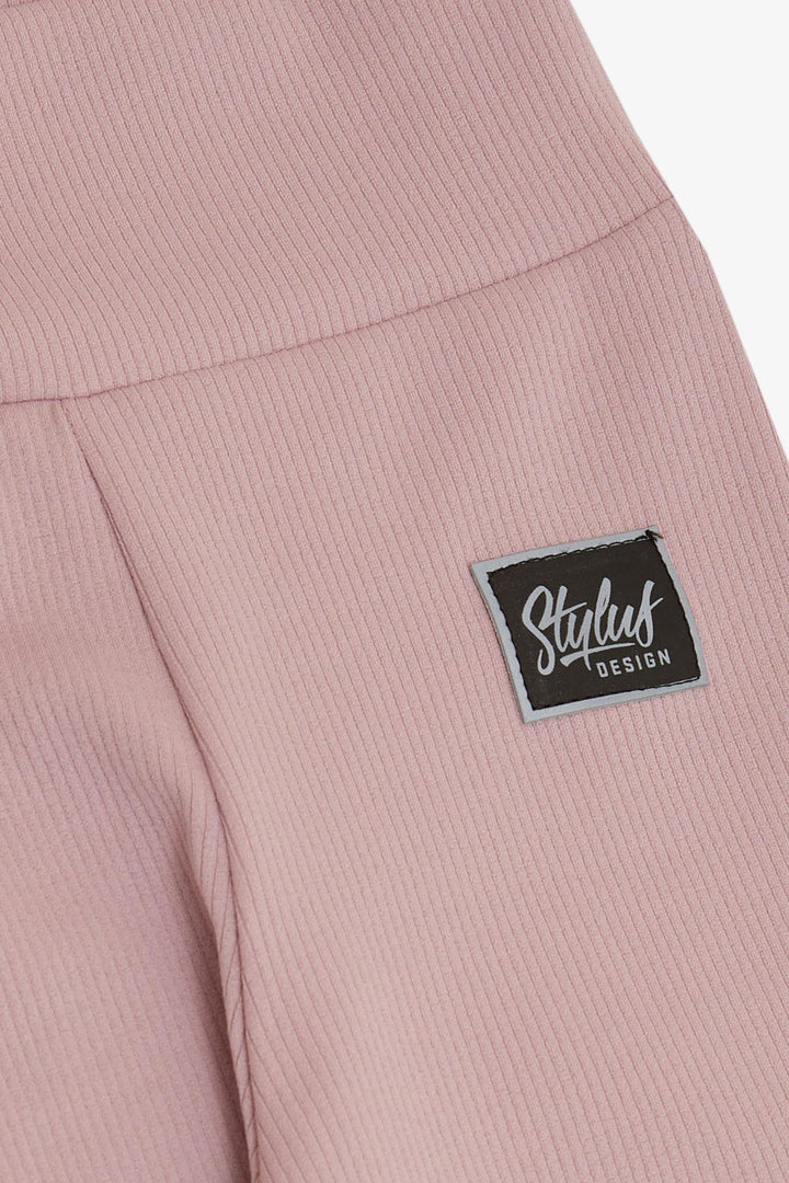 BRE Breeze Girl Leggings with Printed Logo, 84 Years, Lilac - Perote