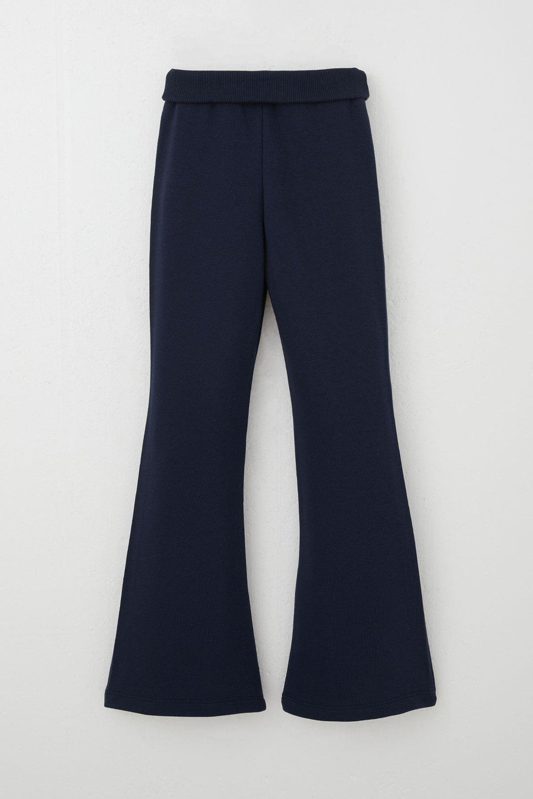 BRE Breeze Girl's High Waist Leggings with Flared Hem 84 Years, Navy Blue - Heidenheim