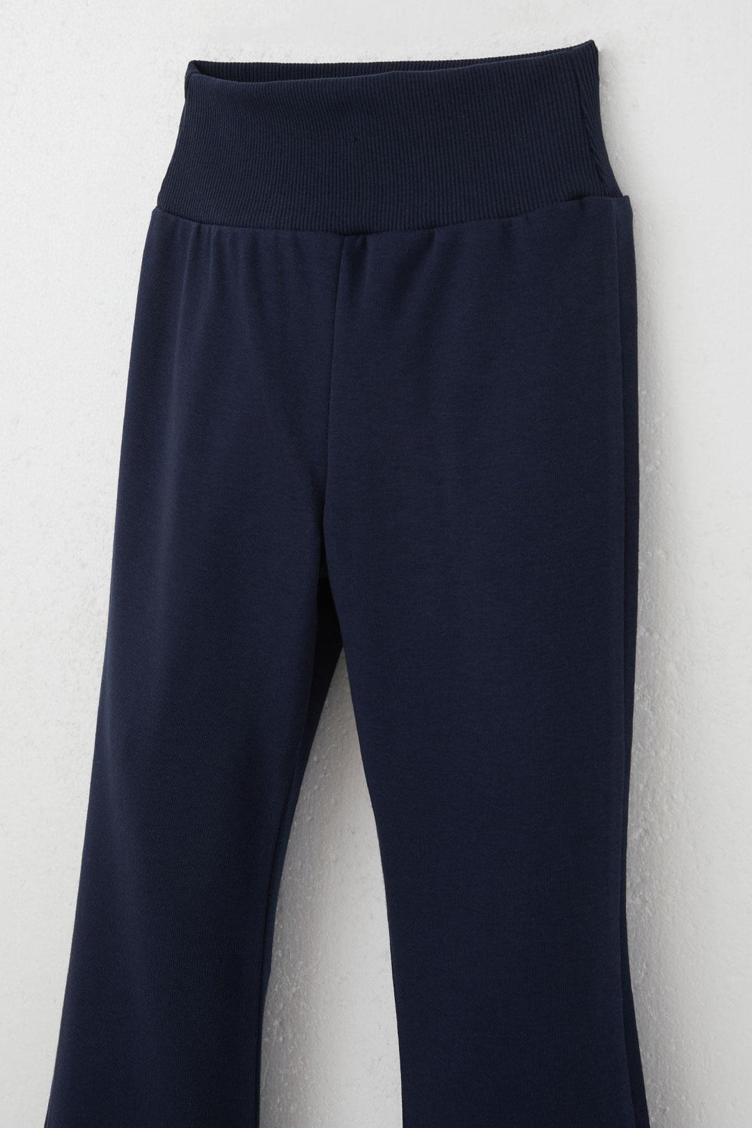 BRE Breeze Girl's High Waist Leggings with Flared Hem 84 Years, Navy Blue - Heidenheim