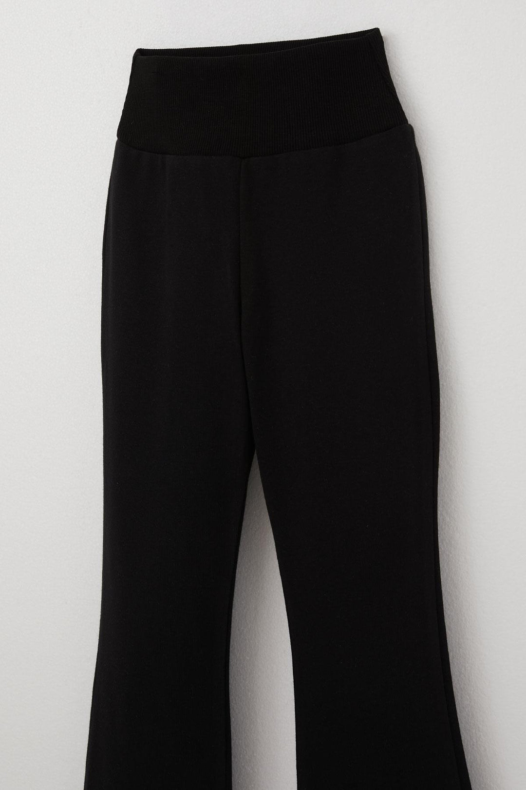 BRE Breeze Girl's High Waist Leggings with Flared Hem 84 Years, Black - Görlitz
