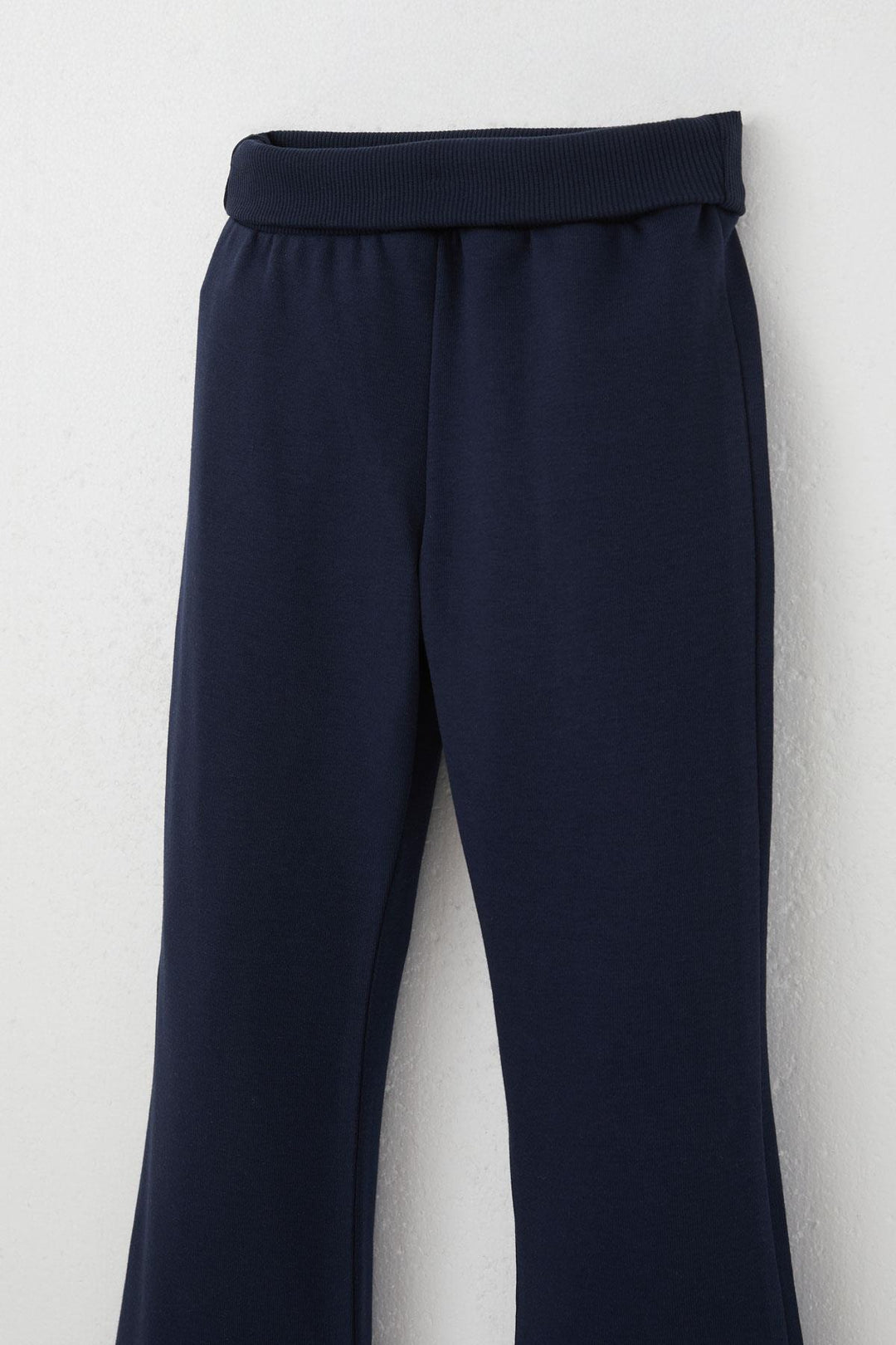 BRE Breeze Girl's High Waist Leggings with Flared Hem 84 Years, Navy Blue - Heidenheim