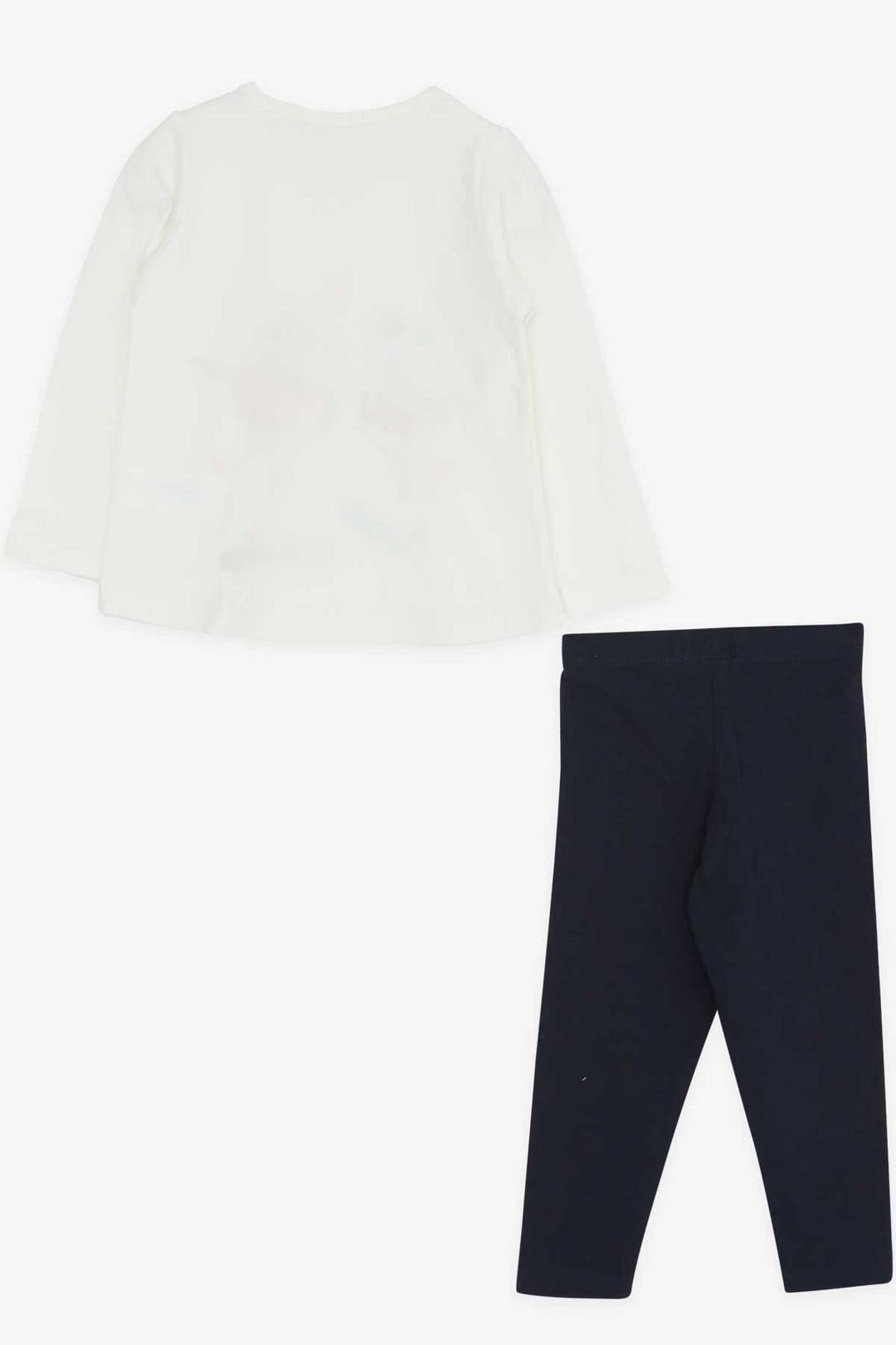 BRE Breeze Girl's Legging Set with Ballerina Embroidery, 1.5-5 Years, Ecru - Fort Worth