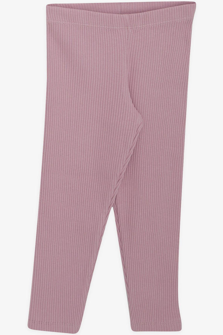 BRE Breeze Girl Child Leggings Set Flower Printed Punch Embroidered 1-4 Years, Grey Melange - Bloomington