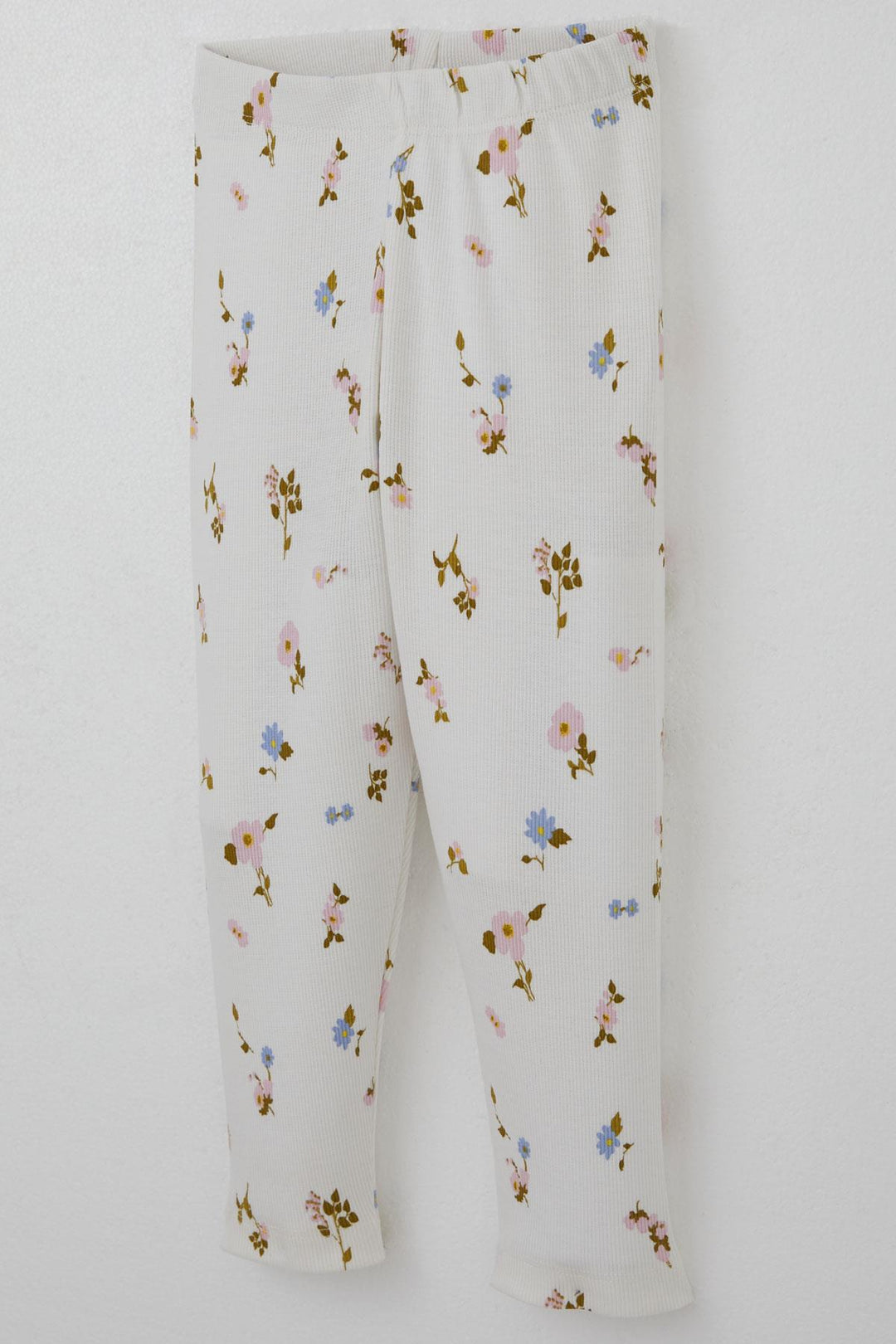 BRE Breeze Girl Child Leggings Set with Flower Patterned Ruffled Sleeves Detail 2-6 Years, Ecru - Bangor