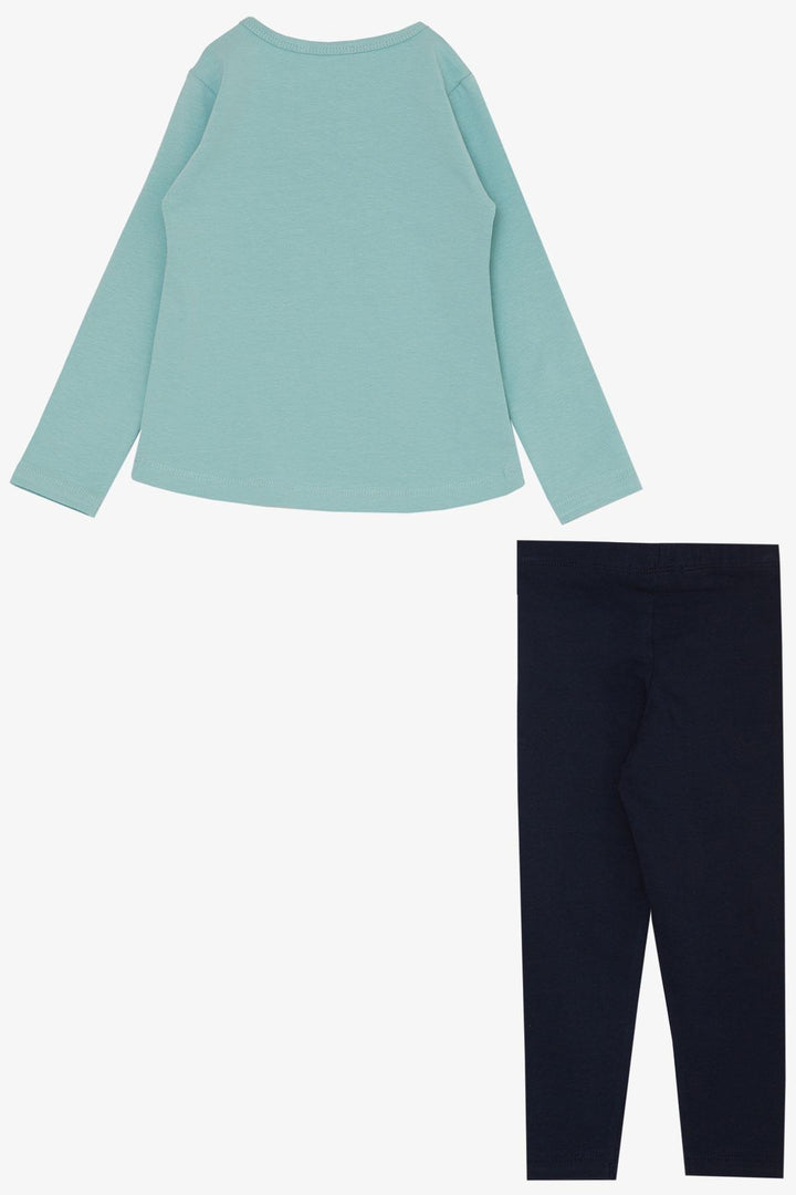 BRE Breeze Girl Child Set Friendship Themed Happy Girls Printed 2-6 Years, Aqua Green - Vergína