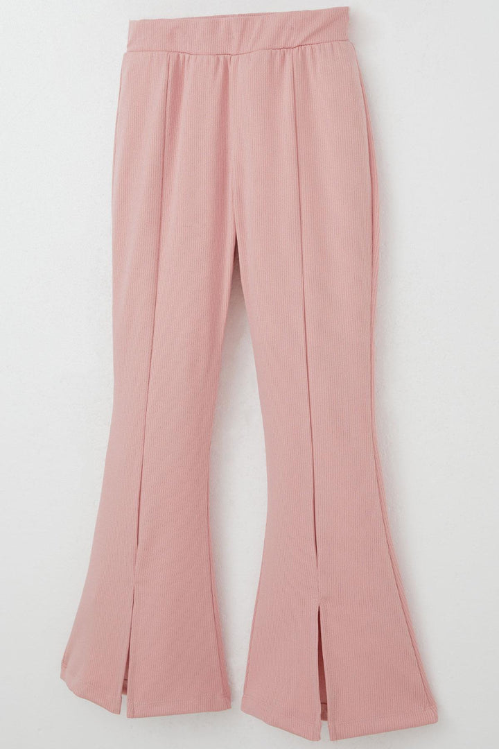 BRE Breeze Girl's Leggings Set with Bow Belly Decollete Detail 62 Years, Rose Pink - Jūrmala