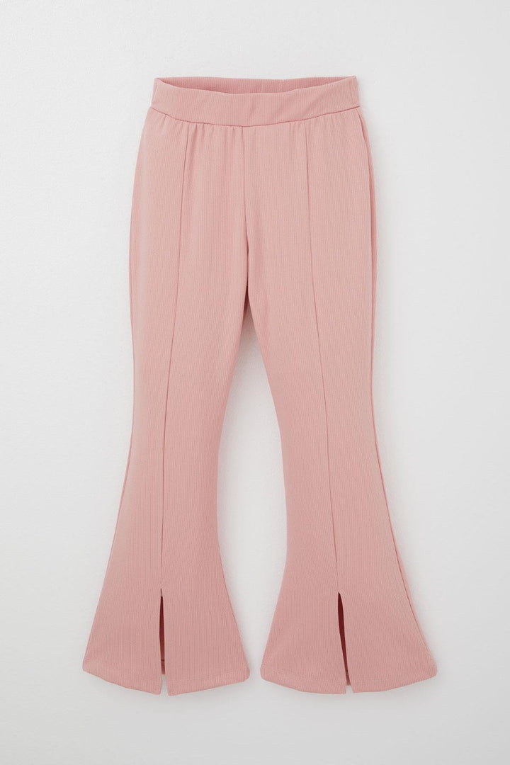BRE Breeze Girl's Leggings Set with Bow Belly Decollete Detail 62 Years, Rose Pink - Jūrmala
