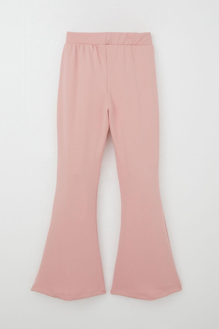 BRE Breeze Girl's Leggings Set with Bow Belly Decollete Detail 62 Years, Rose Pink - Jūrmala
