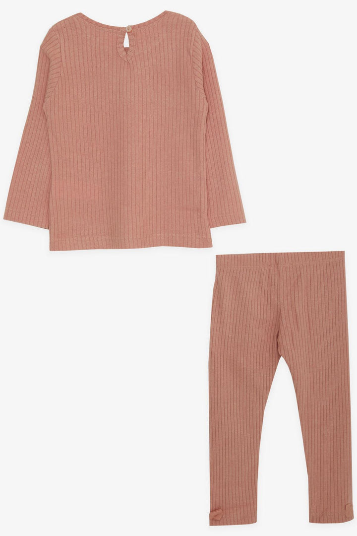 BRE Breeze Girl Child Leggings Set with Bow 9 Months-3 Years, Rose Pink - Beverly