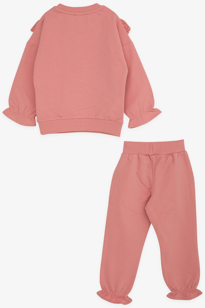 BRE Breeze Girl's Leggings Set with Lace 3-8 Years, Rose Pink - Fairfield