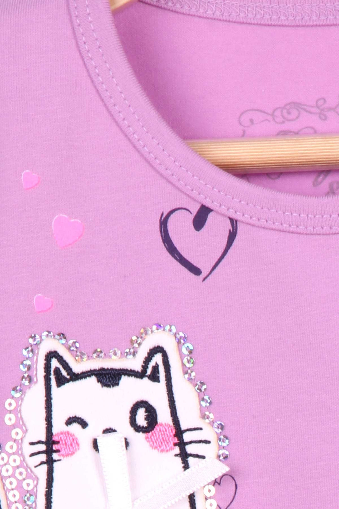 BRE Breeze Girl Child Legging Set with Cat Pattern 1.5-5 Years, Lilac - Rochester Hills