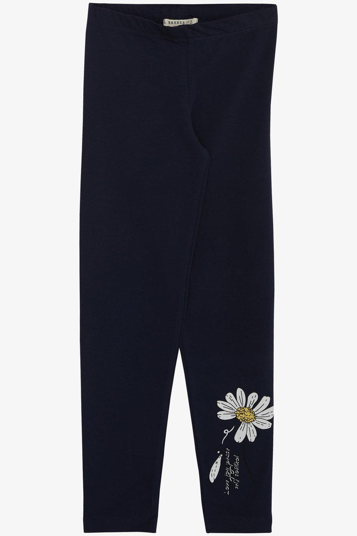 BRE Breeze Girl's Legging Set with Daisy Print, 4-9 Years, Pink - Golden Glades