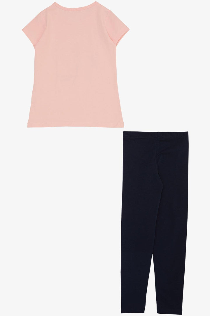 BRE Breeze Girl's Legging Set with Daisy Print, 4-9 Years, Pink - Golden Glades