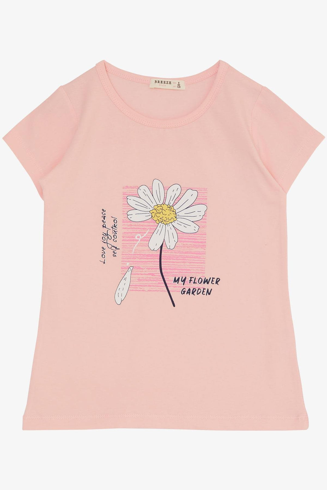 BRE Breeze Girl's Legging Set with Daisy Print, 4-9 Years, Pink - Golden Glades