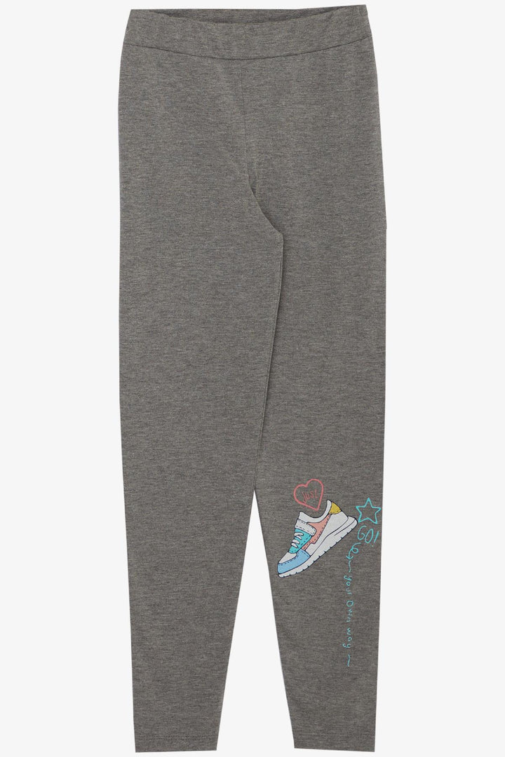BRE Breeze Girl's Legging Set with Colorful Shoe Print, Salmon, 50 Years - Morristown