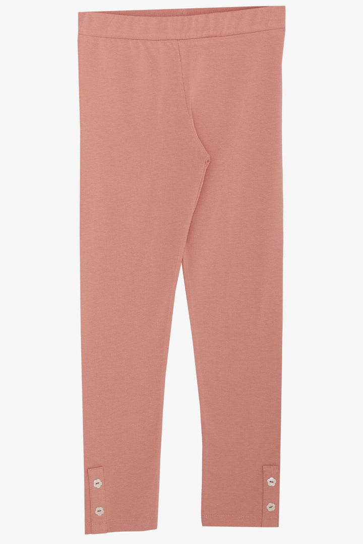 BRE Breeze Girl's Legging Set Love Themed Bunny Printed 4-8 Years, Light Grey Melange - Andújar