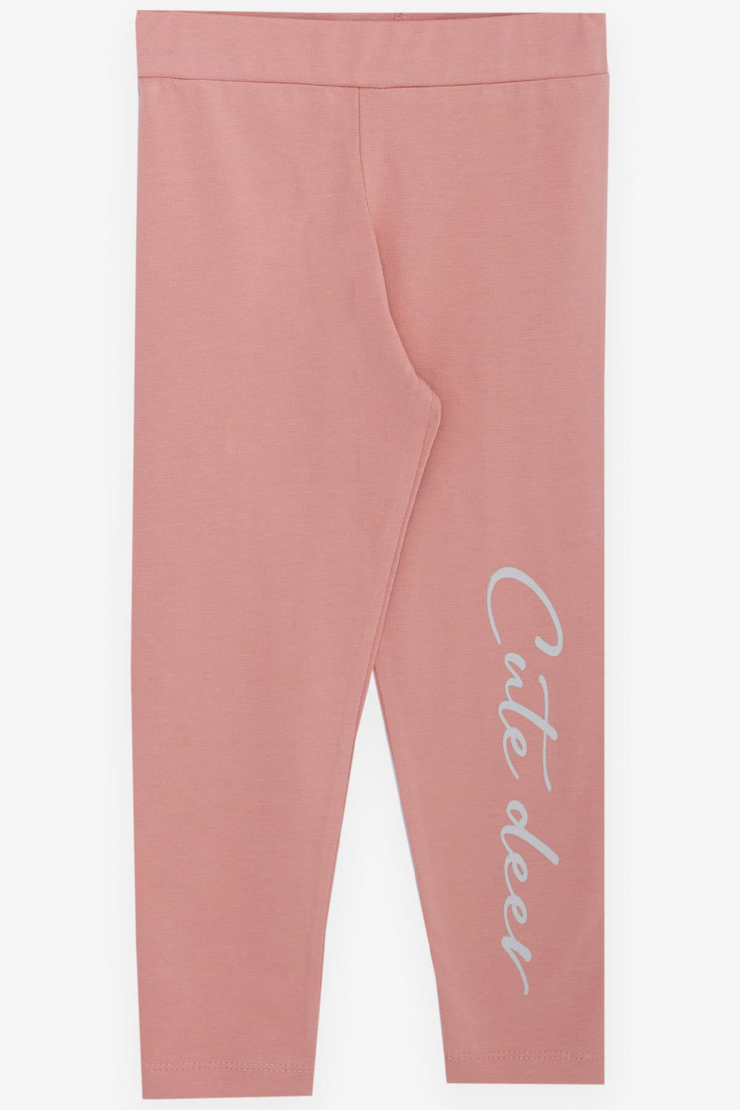BRE Breeze Girl Child Leggings Set Love Themed Mother & Baby Deer Printed 2-6 Years, Light Grey Melange - Garges-lès-Gonesse