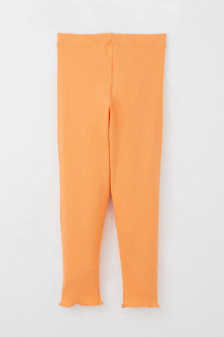 BRE Breeze Girl's Leggings Set with Cute Bunny Embroidery, 2-6 Years, Salmon - Inverness