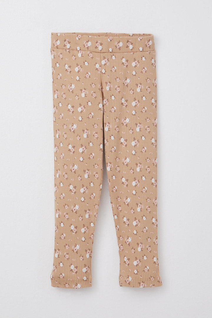 BRE Breeze Girl Child Legging Set Cute Girl Printed Floral 2-6 Years, Salmon - Hammersmith