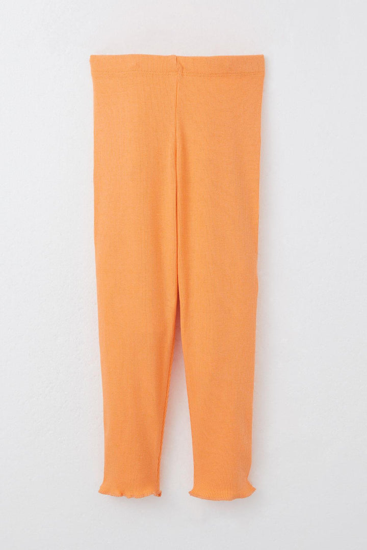 BRE Breeze Girl's Leggings Set with Cute Bunny Embroidery, 2-6 Years, Salmon - Inverness