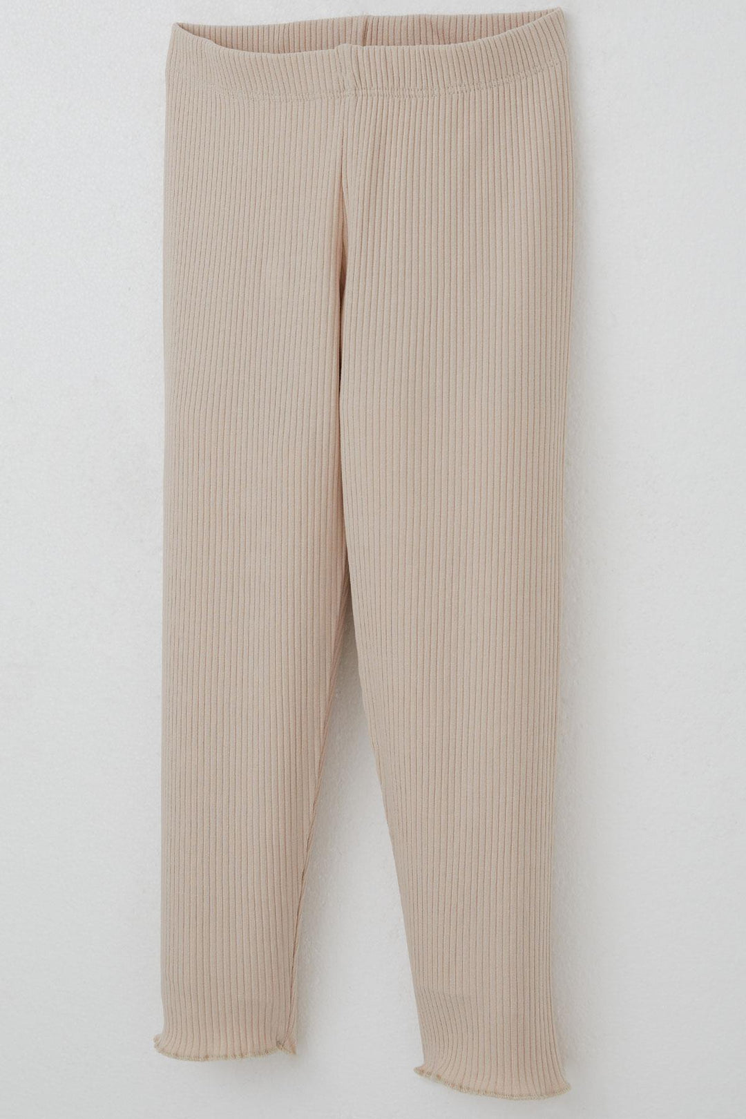 BRE Breeze Girl Child Leggings Set with Shiny Text Print, 1.5-5 Years, Beige - Horad Zhodzina
