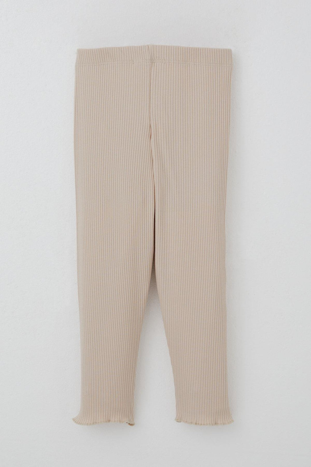 BRE Breeze Girl Child Leggings Set with Shiny Text Print, 1.5-5 Years, Beige - Horad Zhodzina