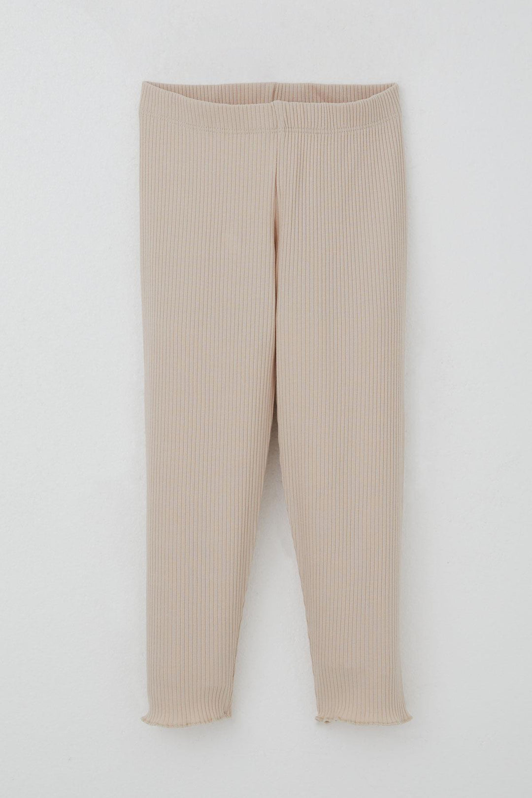 BRE Breeze Girl Child Leggings Set with Shiny Text Print, 1.5-5 Years, Beige - Horad Zhodzina