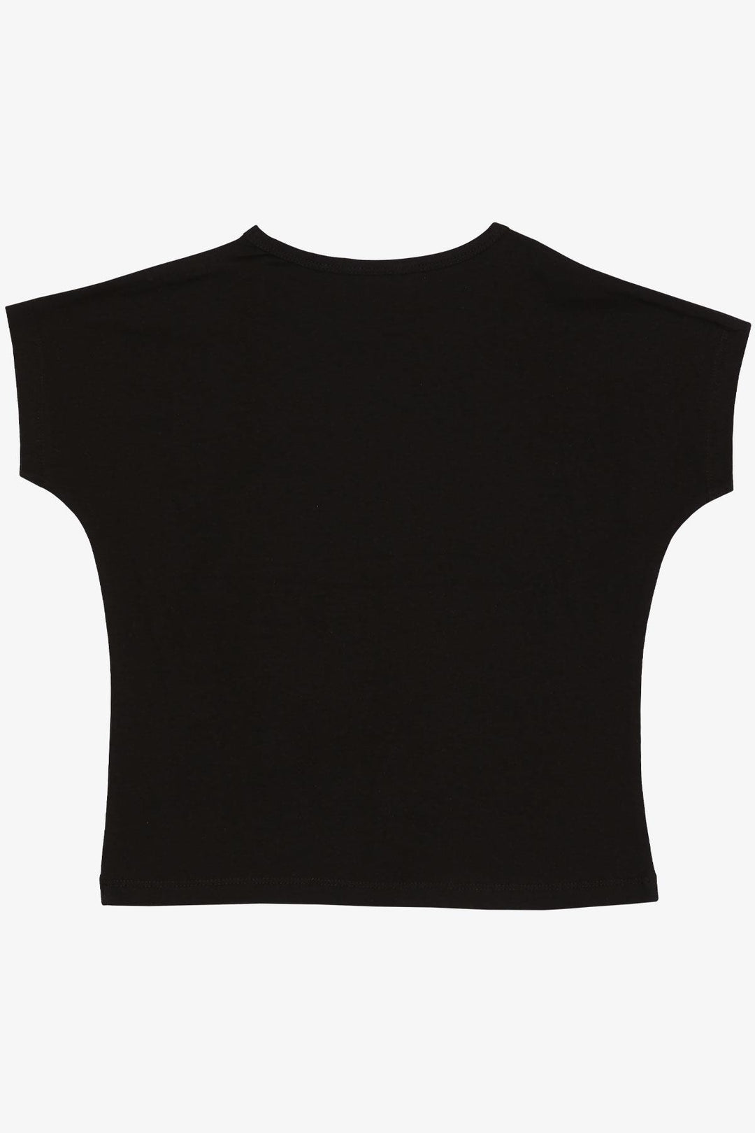 BRE Breeze Girl's T-shirt with Flower Print Sequins 106 Years, Black - Melito di Napoli