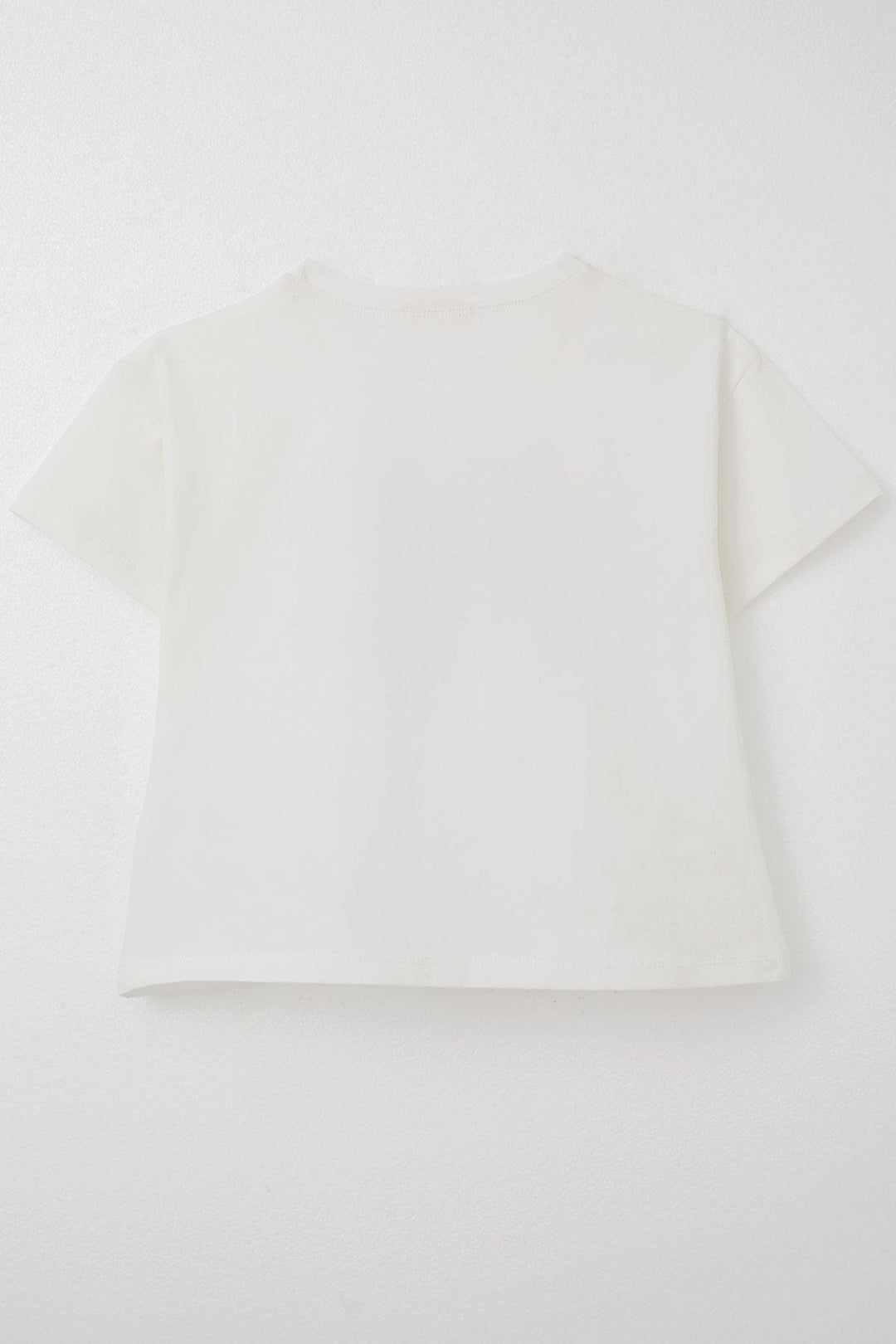 BRE Breeze Girl's T-shirt Flower Printed 84 Years, Ecru - Saanich
