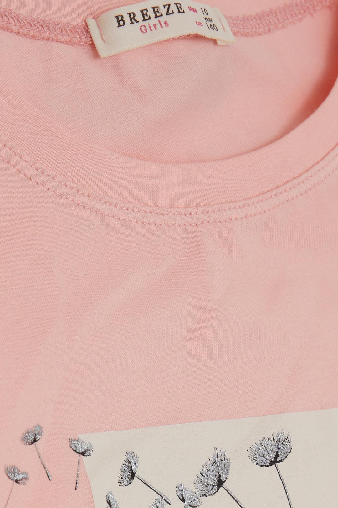 BRE Breeze Girl's T-shirt Flower Printed 94 Years, Salmon - Covilhã