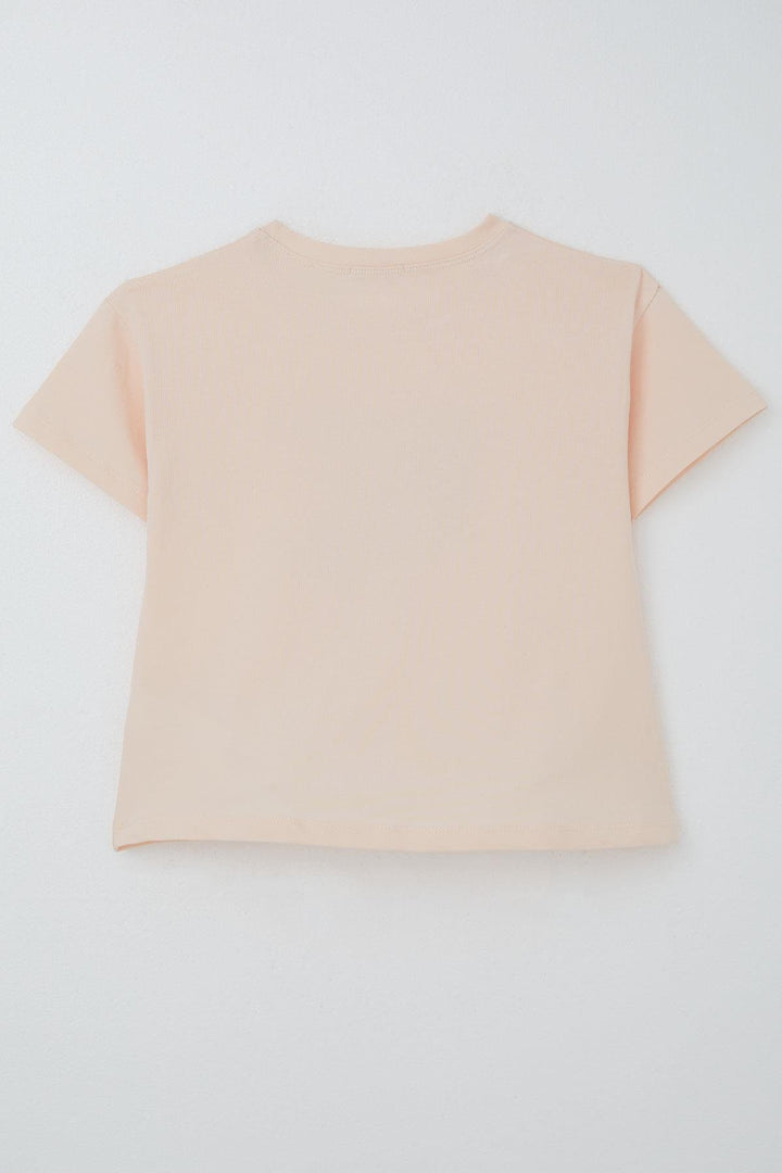 BRE Breeze Girl's T-Shirt Flower Printed 84 Years, Powder - Rieti